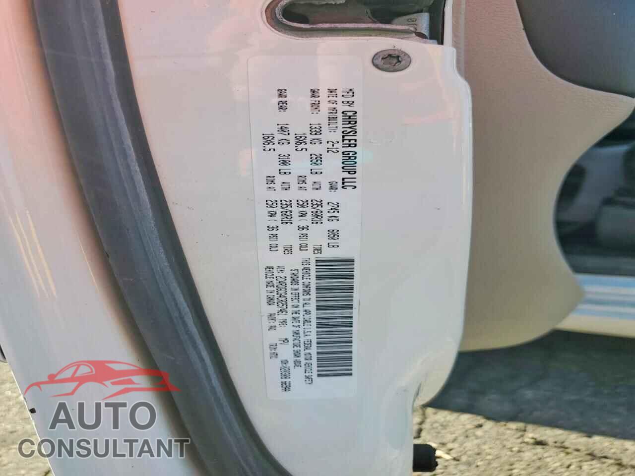 DODGE CARAVAN 2012 - 2C4RDGCG4CR257461