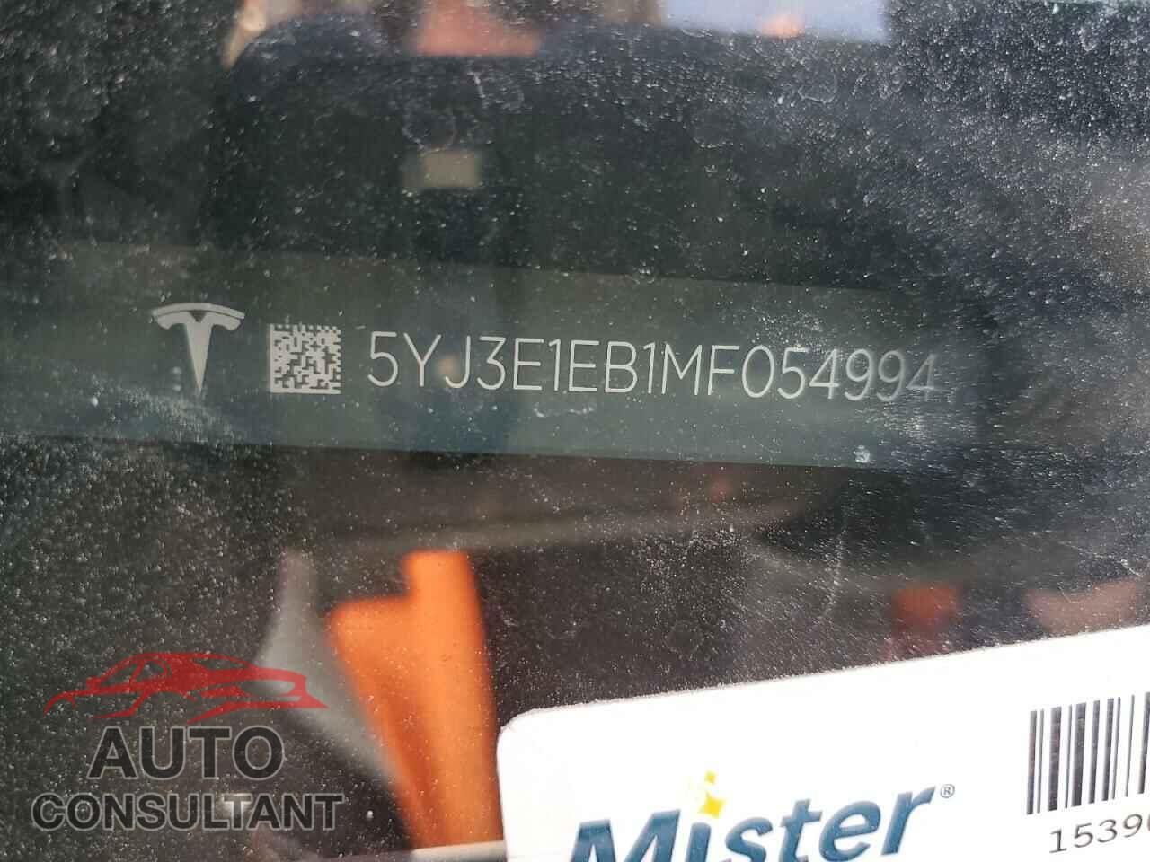 TESLA MODEL 3 2021 - 5YJ3E1EB1MF054994