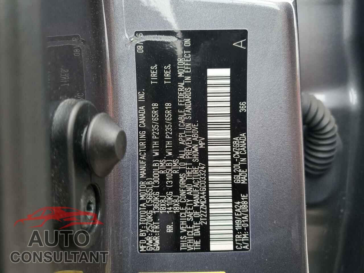 LEXUS RX350 2016 - 2T2ZZMCA4GC033247