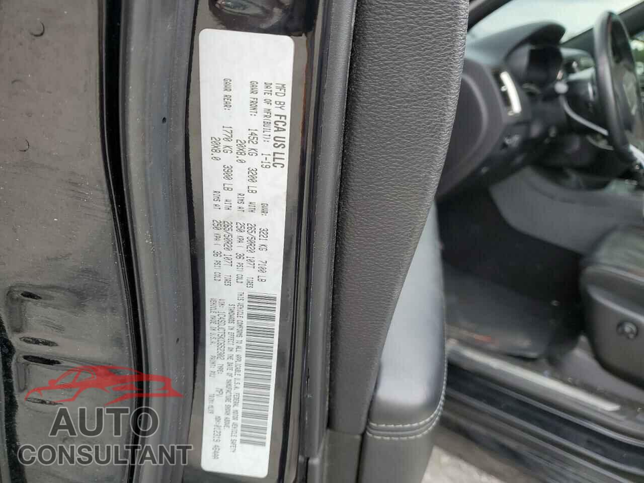 DODGE DURANGO 2019 - 1C4SDJCT5KC652302