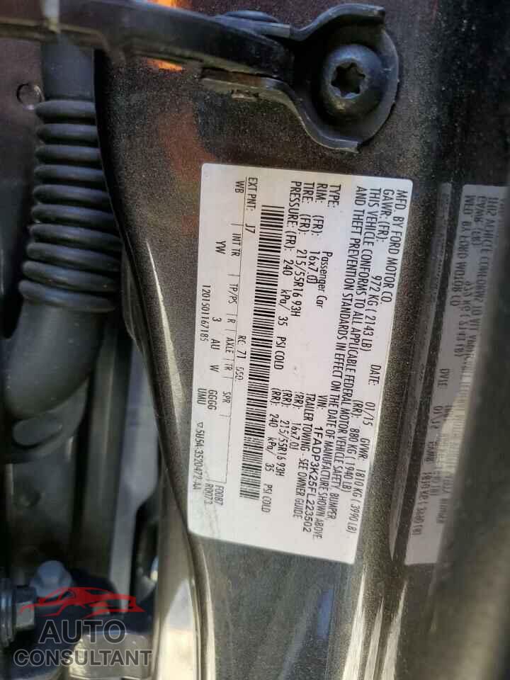 FORD FOCUS 2015 - 1FADP3K25FL223502