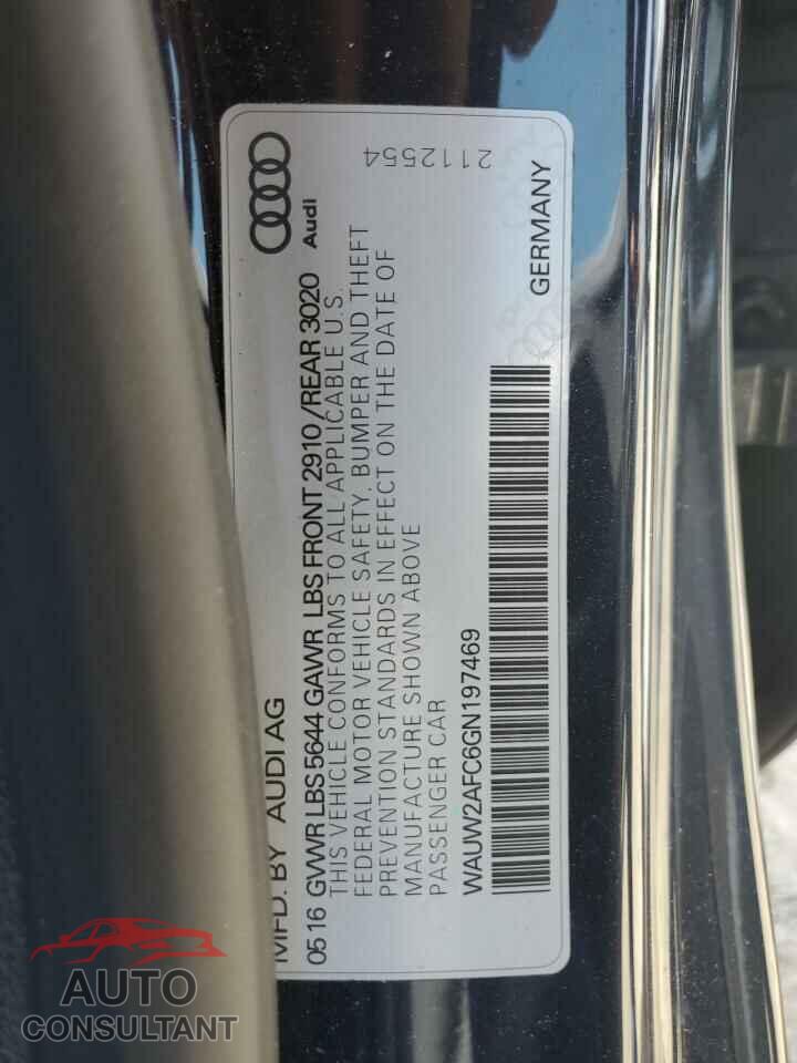 AUDI S7/RS7 2016 - WAUW2AFC6GN197469