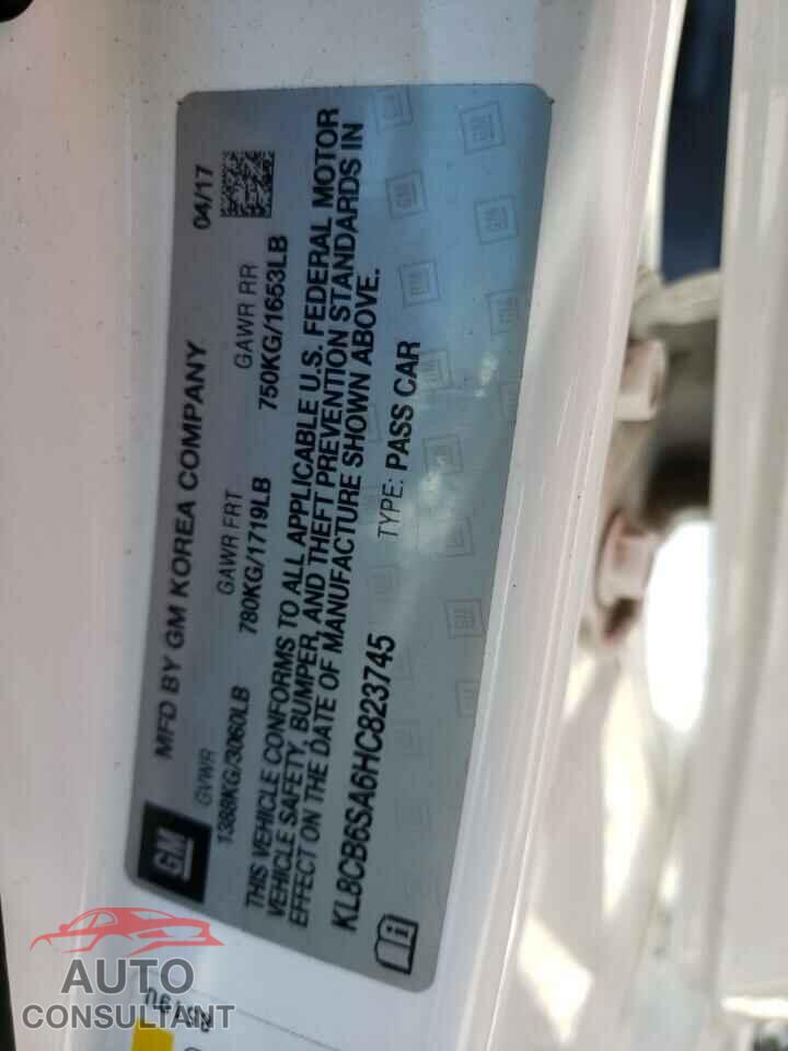CHEVROLET SPARK 2017 - KL8CB6SA6HC823745