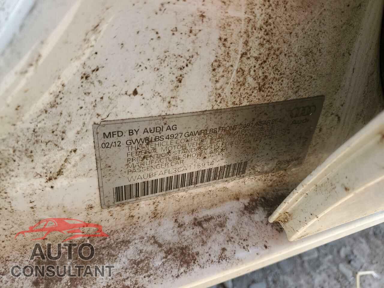 AUDI A4 2012 - WAUBFAFL3CA115914