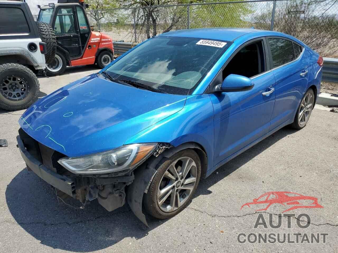 HYUNDAI ELANTRA 2017 - KMHD84LF2HU284295