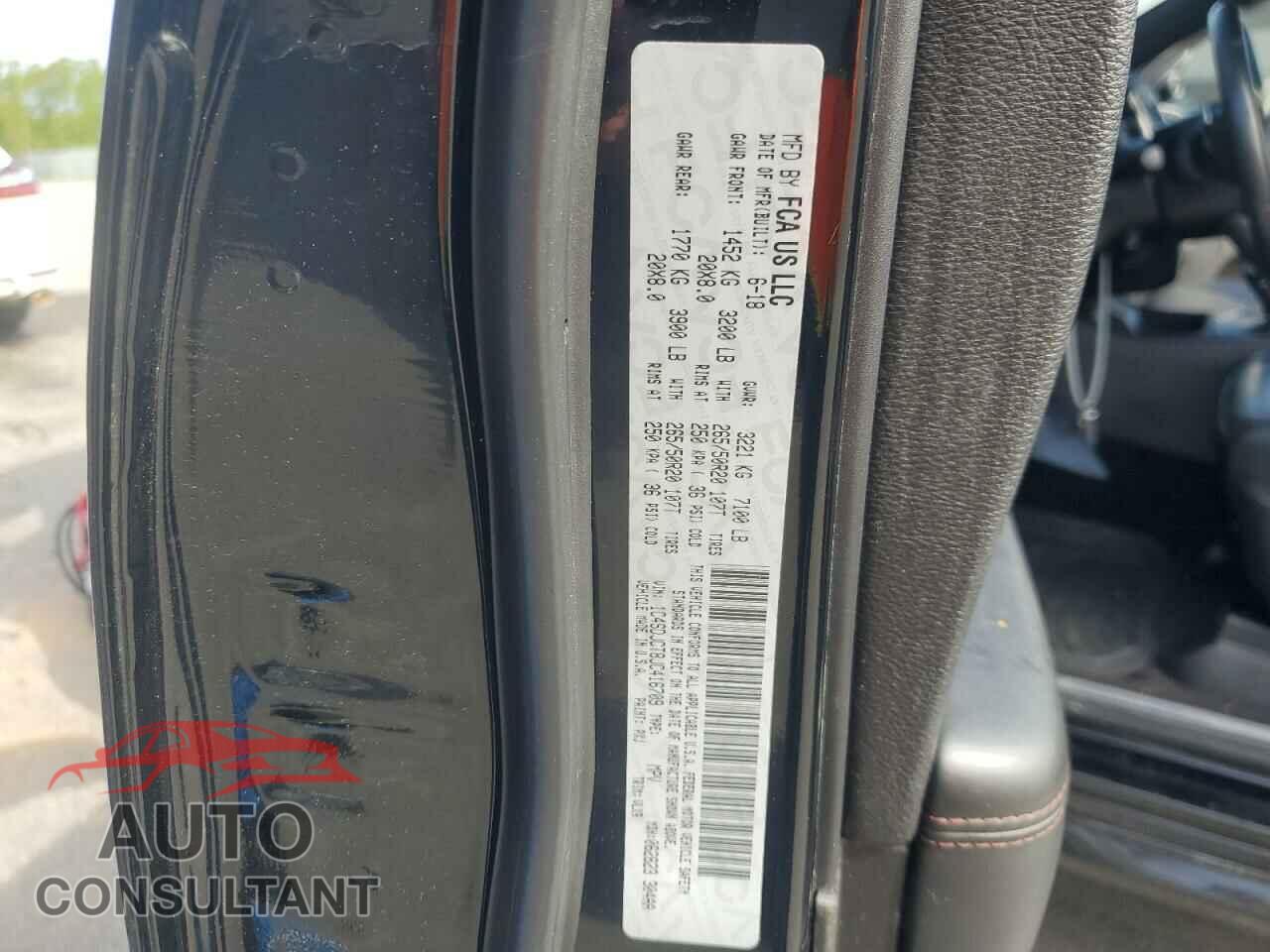 DODGE DURANGO 2018 - 1C4SDJCT8JC416709