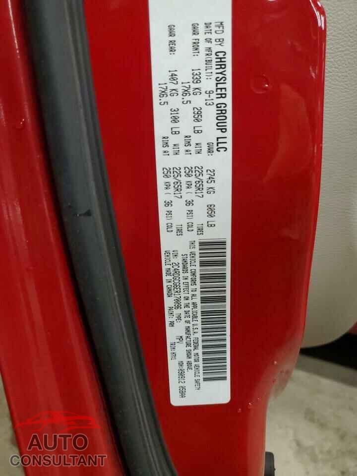 DODGE CARAVAN 2014 - 2C4RDGCG6ER170096