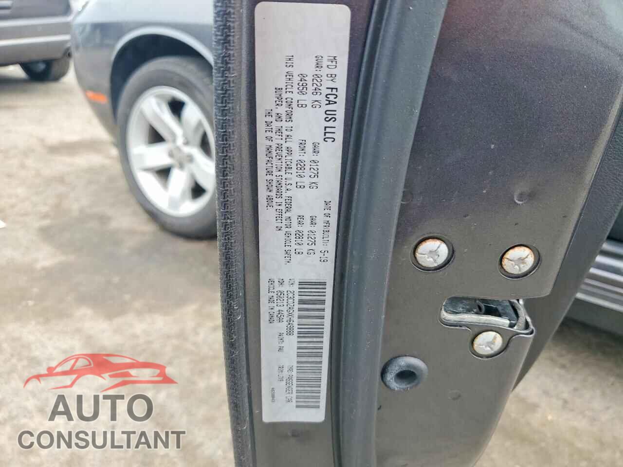 DODGE CHALLENGER 2019 - 2C3CDZAGXKH649888