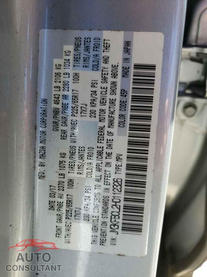 MAZDA CX-5 2017 - JM3KFBCL2H0112326
