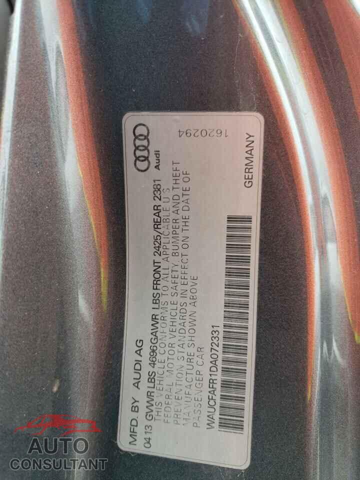AUDI A5 2013 - WAUCFAFR1DA072331