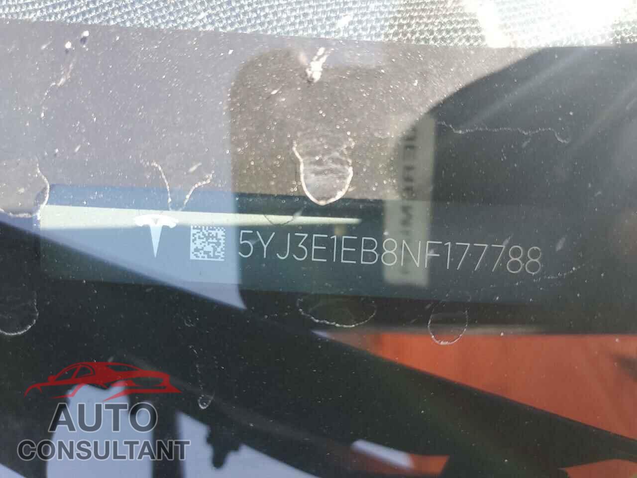 TESLA MODEL 3 2022 - 5YJ3E1EB8NF177788