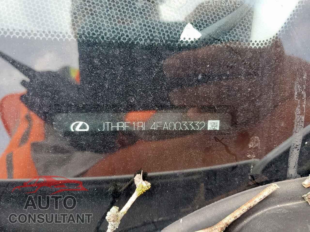 LEXUS GS350 2015 - JTHBE1BL4FA003332