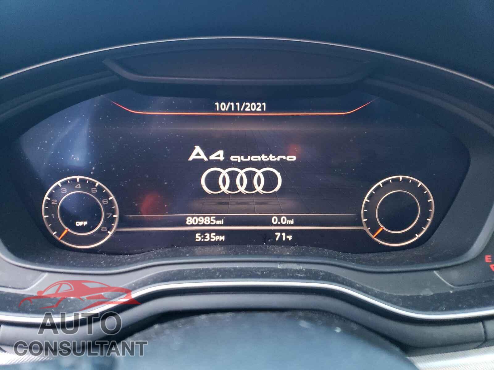 AUDI A4 2017 - WAUDNAF40HN044174