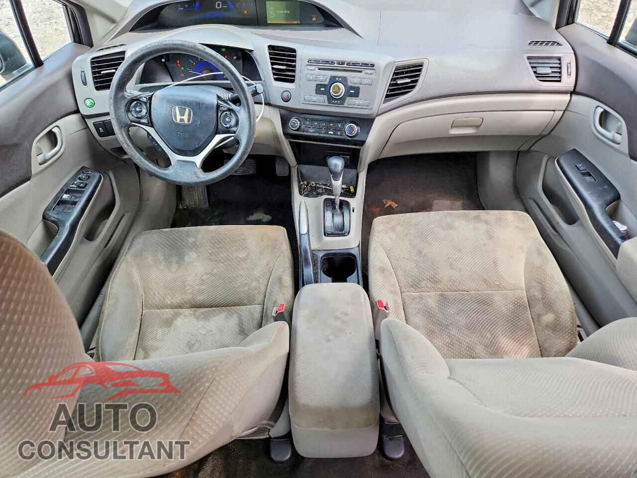 HONDA CIVIC 2012 - 19XFB2F56CE070892
