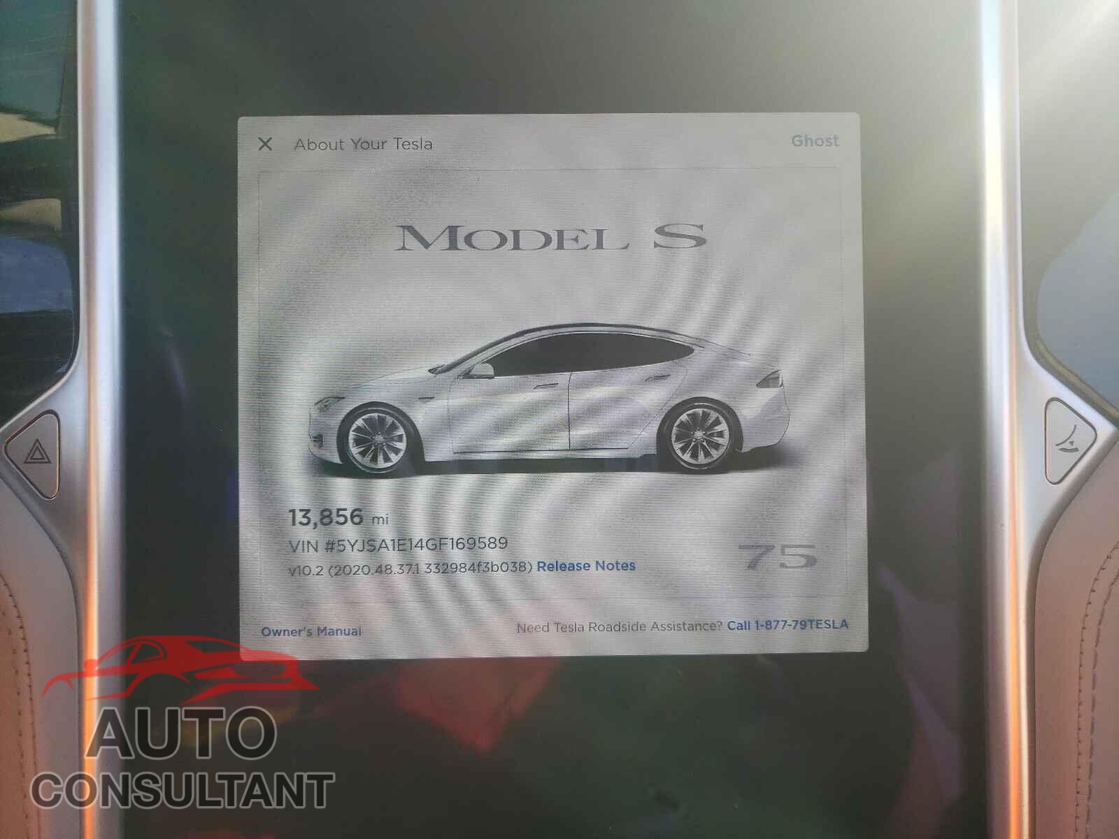 TESLA MODEL S 2016 - 5YJSA1E14GF169589