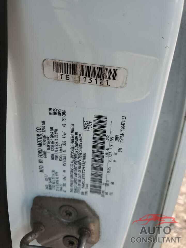 FORD TRANSIT 2017 - NM0LS7E72H1321000