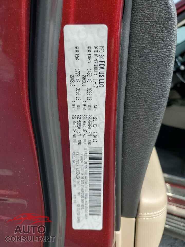 DODGE DURANGO 2018 - 1C4SDJET0JC254264