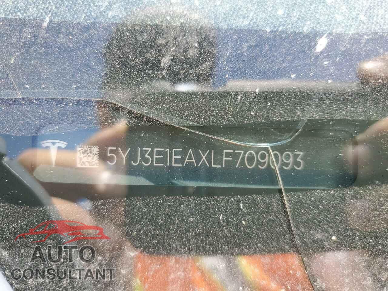 TESLA MODEL 3 2020 - 5YJ3E1EAXLF709093