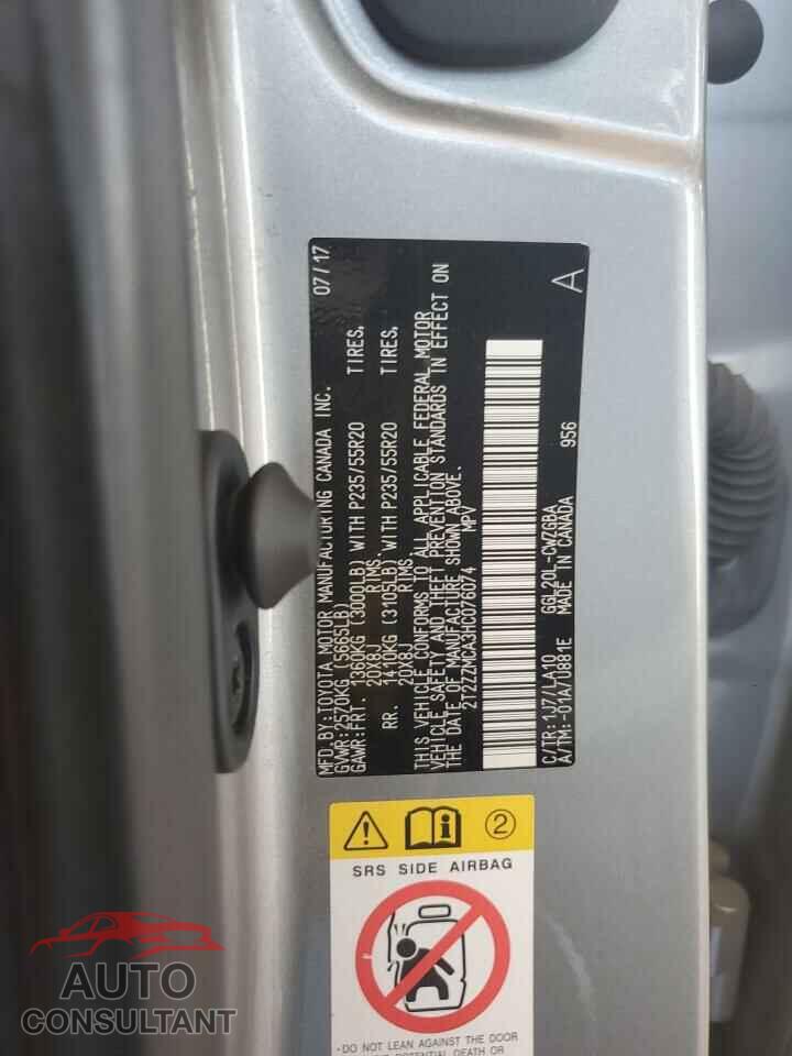 LEXUS RX350 2017 - 2T2ZZMCA3HC076074