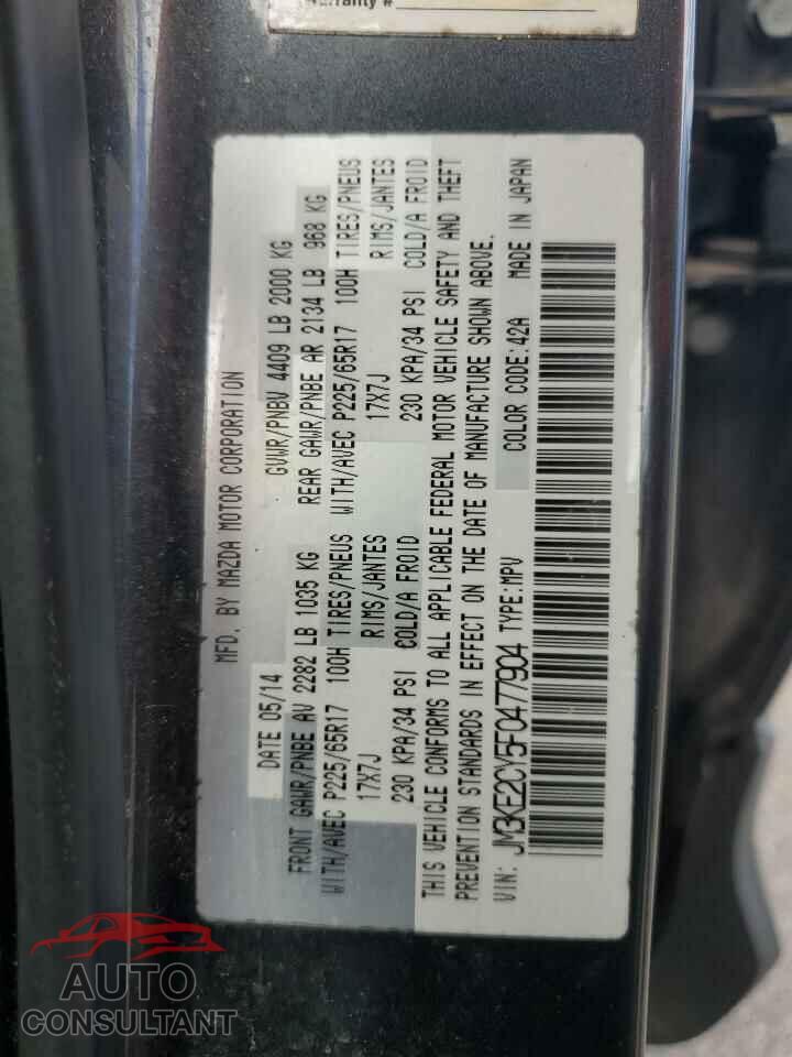 MAZDA CX-5 2015 - JM3KE2CY5F0477904