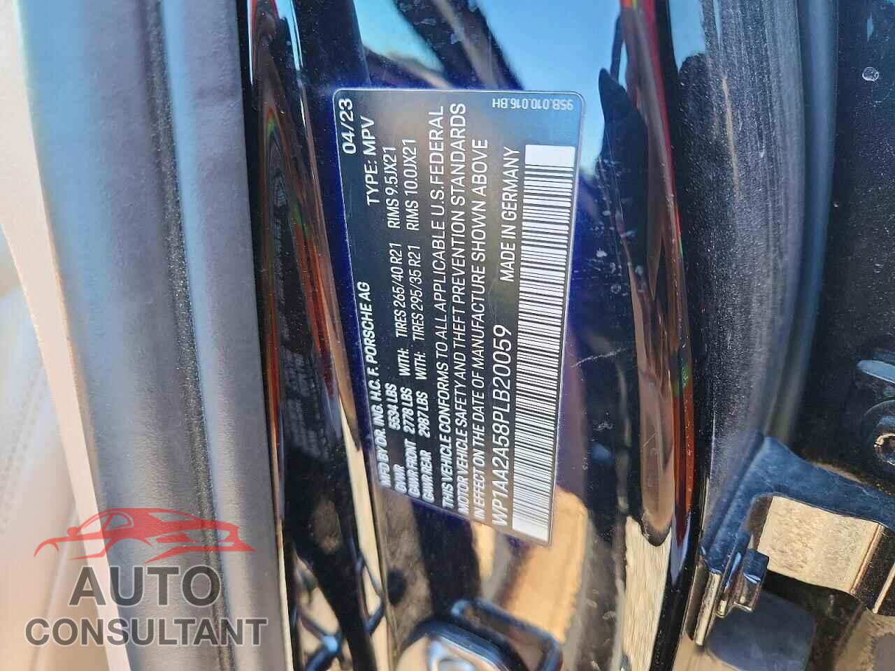 PORSCHE MACAN 2023 - WP1AA2A58PLB20059