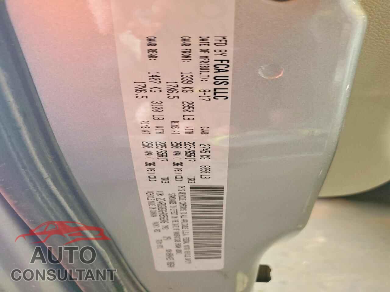DODGE CARAVAN 2017 - 2C4RDGBG6HR856306