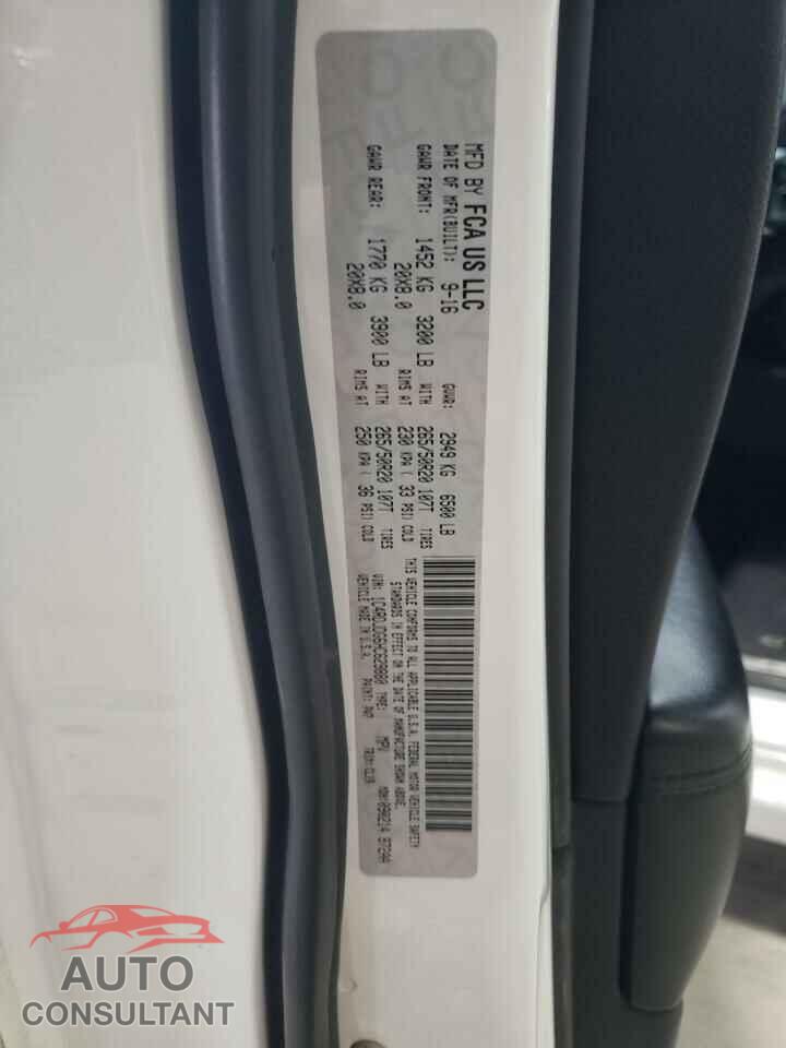 DODGE DURANGO 2017 - 1C4RDJDG6HC629880