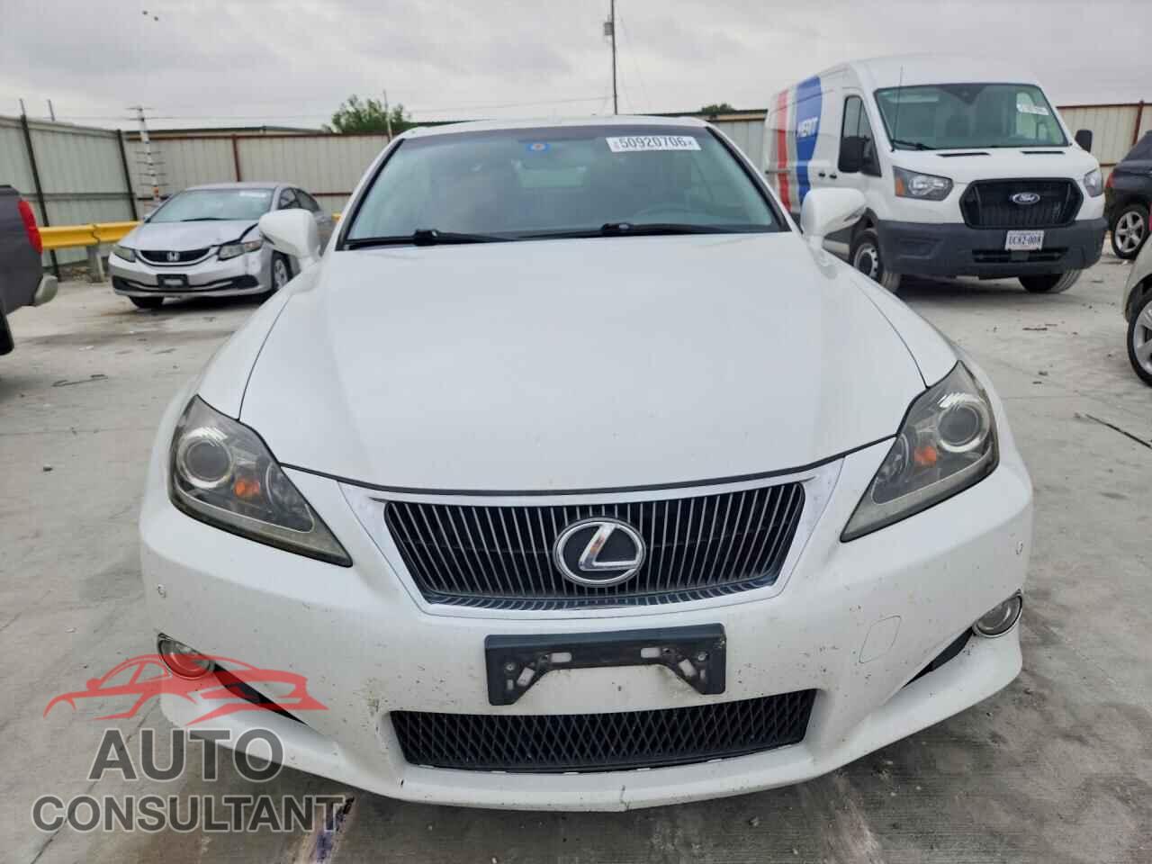 LEXUS IS 2012 - JTHFF2C2XC2526029
