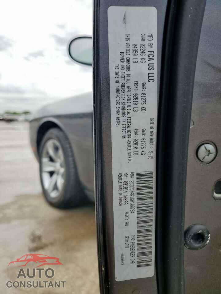 DODGE CHALLENGER 2016 - 2C3CDZAG1GH100734