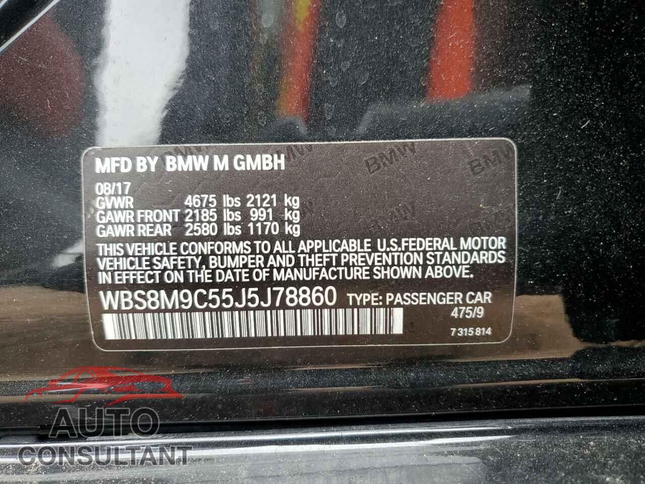 BMW M3 2018 - WBS8M9C55J5J78860