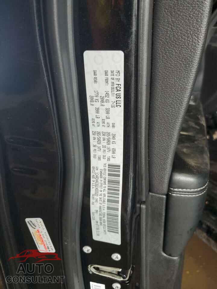 DODGE DURANGO 2016 - 1C4RDHAG3GC455522