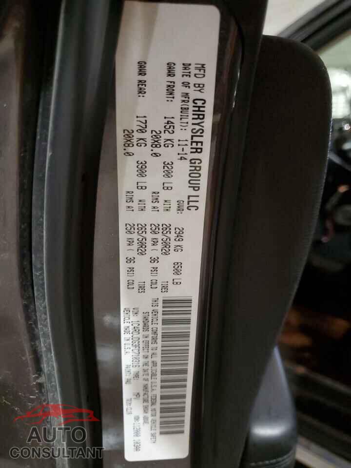 DODGE DURANGO 2015 - 1C4RDJDG3FC710316