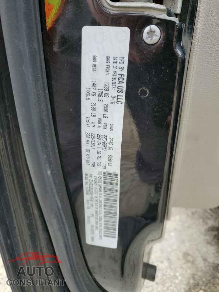 DODGE CARAVAN 2016 - 2C4RDGBG2GR344038