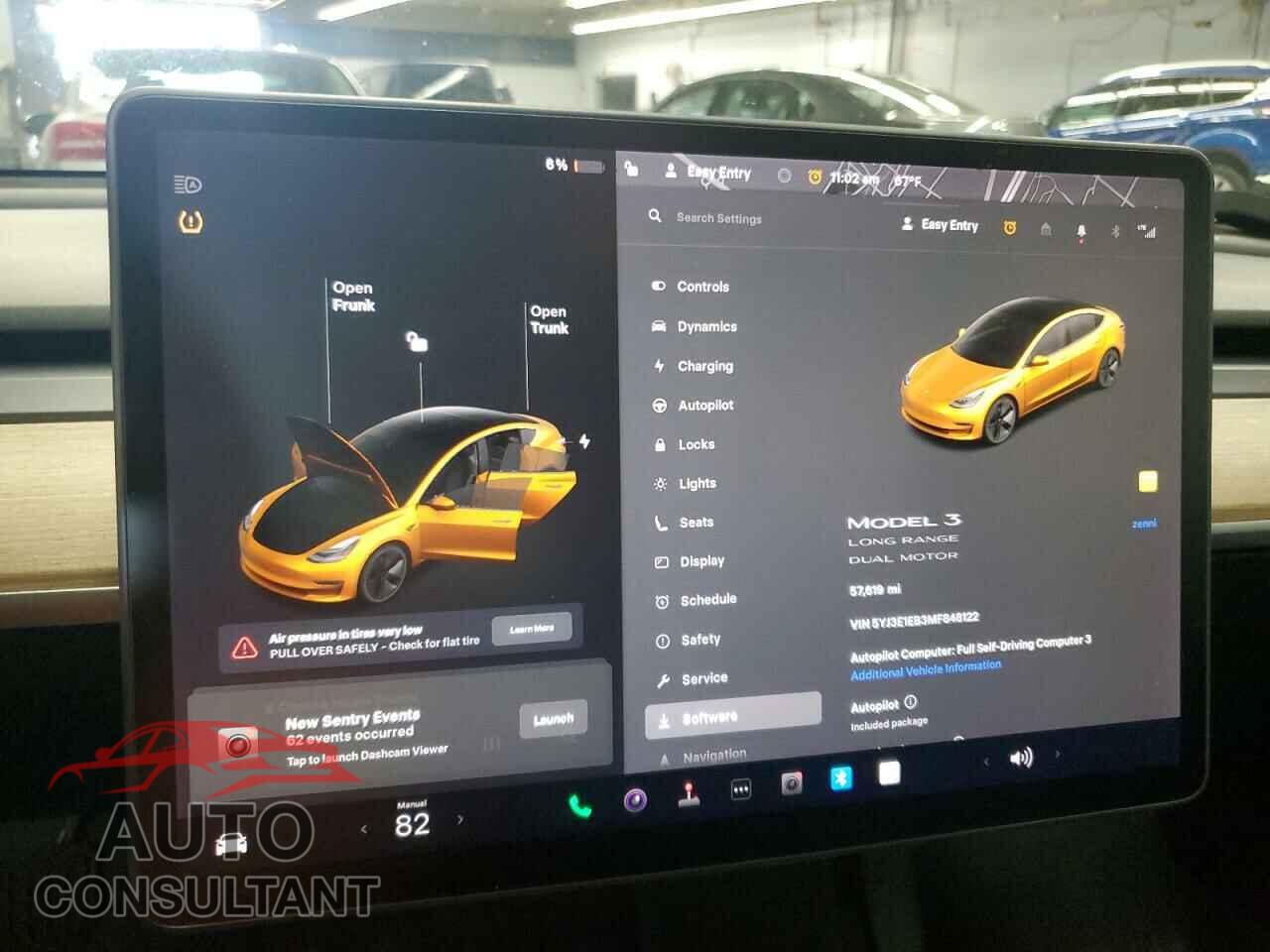 TESLA MODEL 3 2021 - 5YJ3E1EB3MF848122