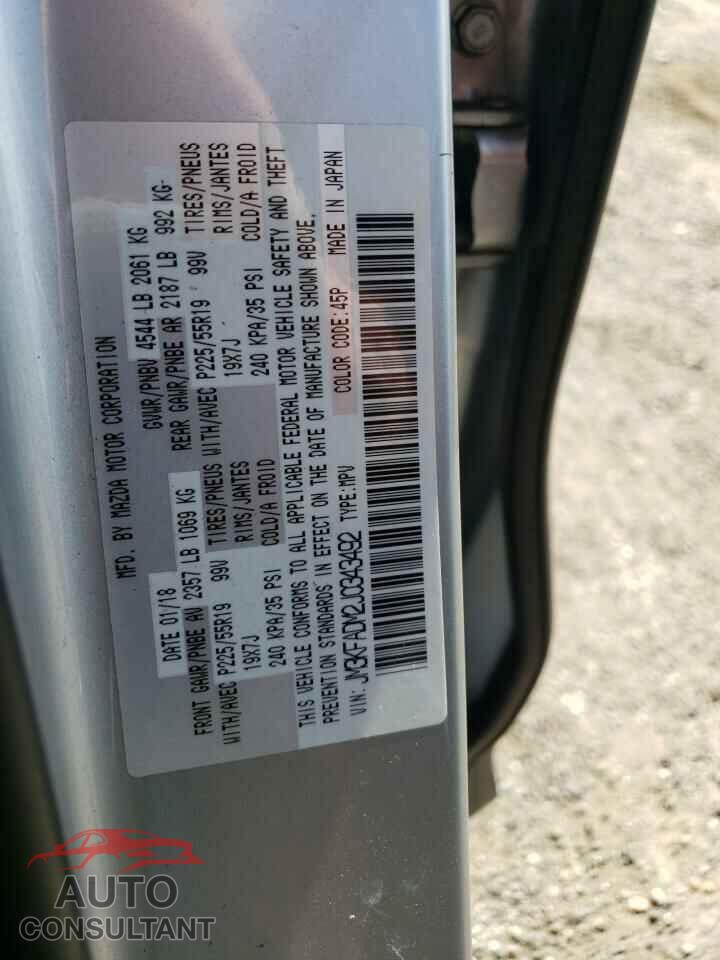 MAZDA CX-5 2018 - JM3KFADM2J0343492