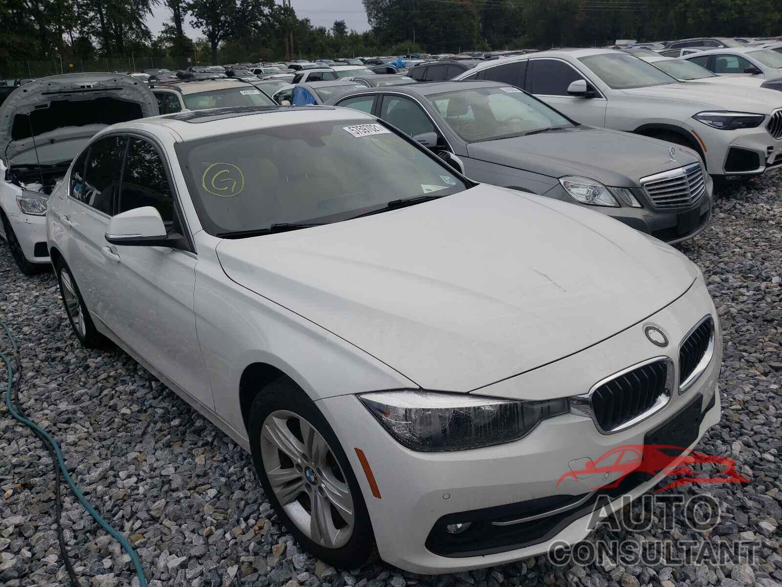 BMW 3 SERIES 2017 - WBA8D9G59HNU60492