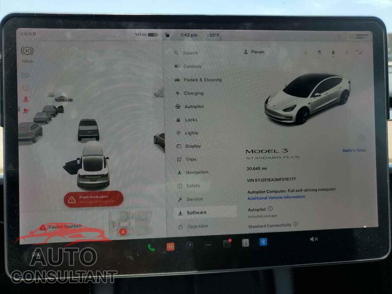 TESLA MODEL 3 2021 - 5YJ3E1EA2MF016777