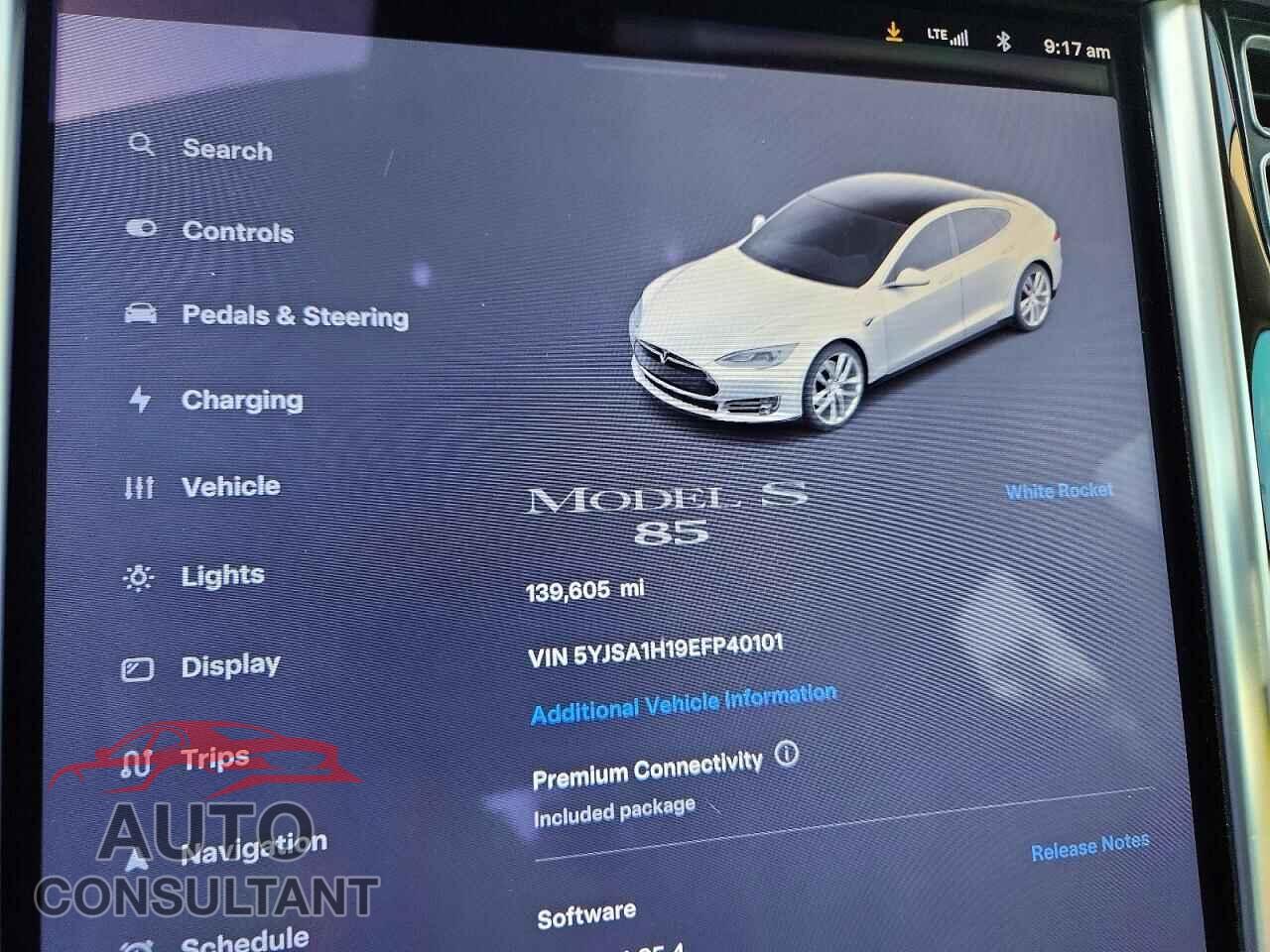 TESLA MODEL S 2014 - 5YJSA1H19EFP40101