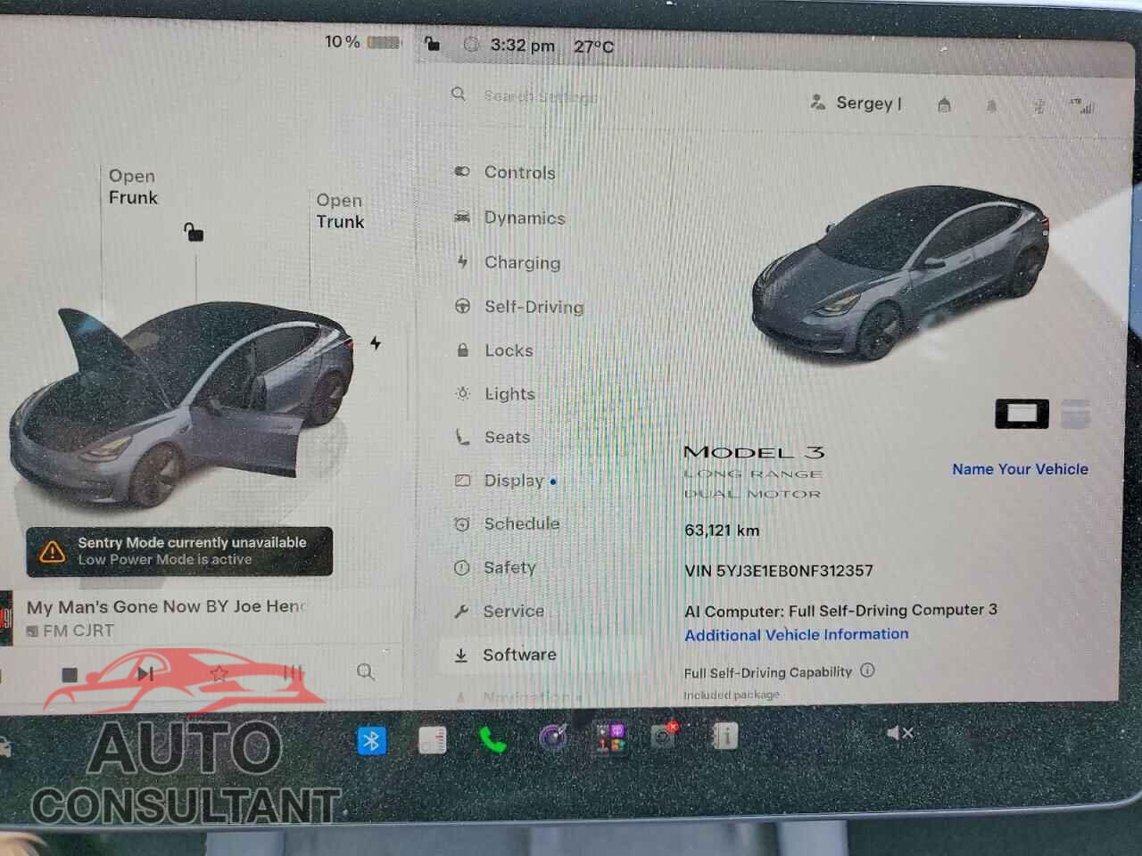 TESLA MODEL 3 2022 - 5YJ3E1EB0NF312357