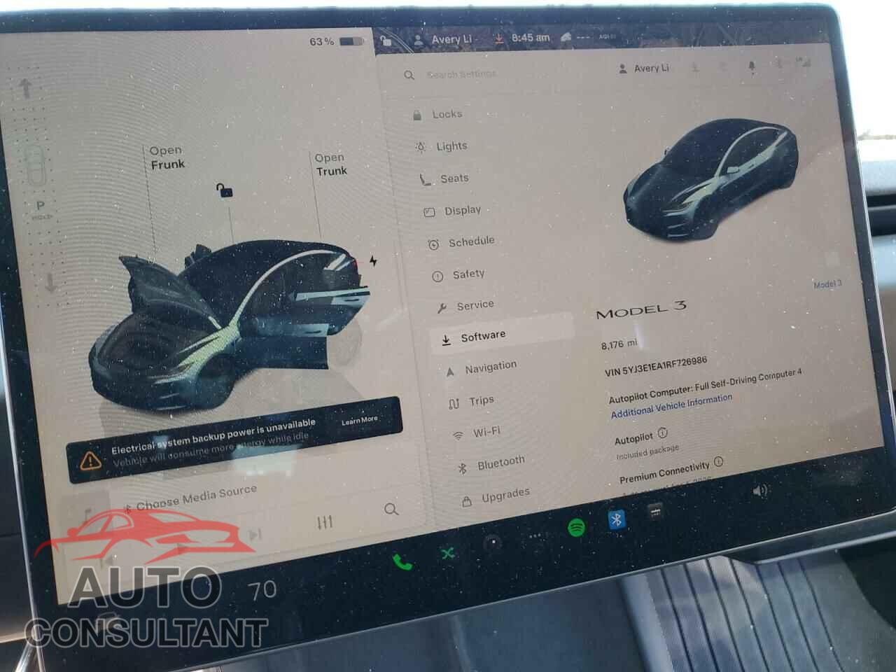 TESLA MODEL 3 2024 - 5YJ3E1EA1RF726986