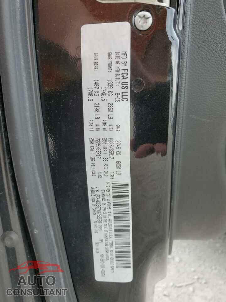 DODGE CARAVAN 2019 - 2C4RDGEG7KR752538