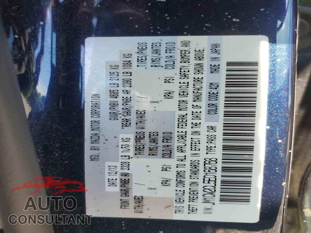 MAZDA 5 2014 - JM1CW2CL5E0168768