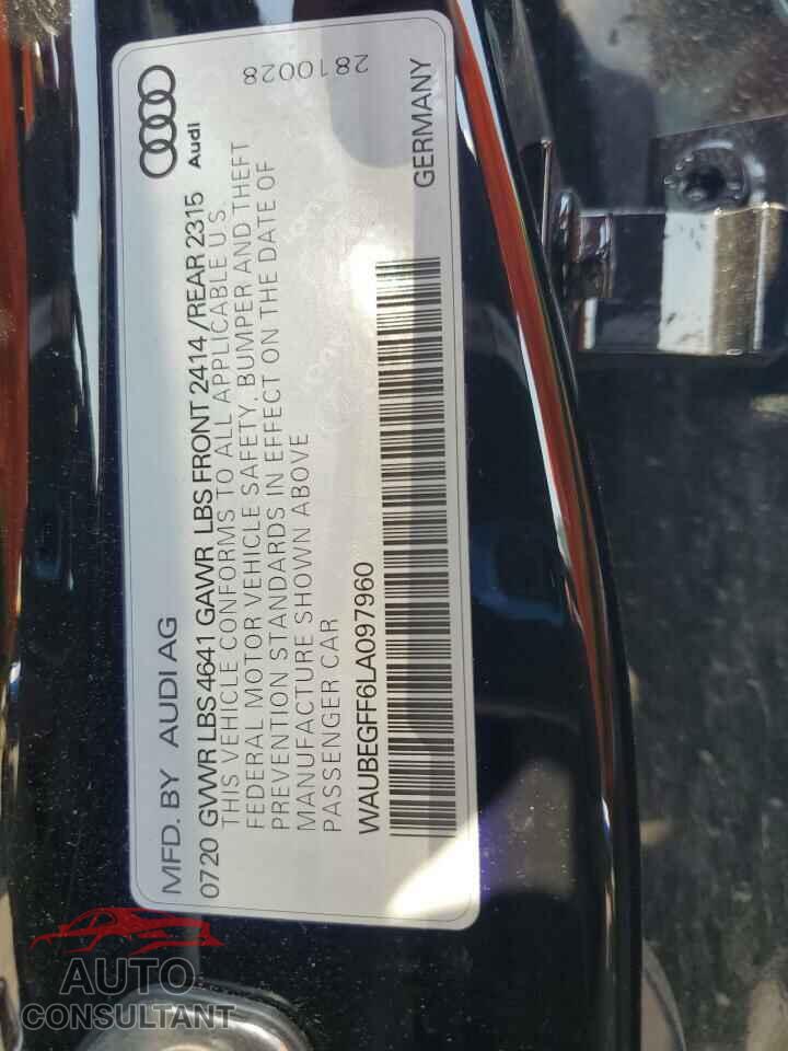 AUDI A3 2020 - WAUBEGFF6LA097960
