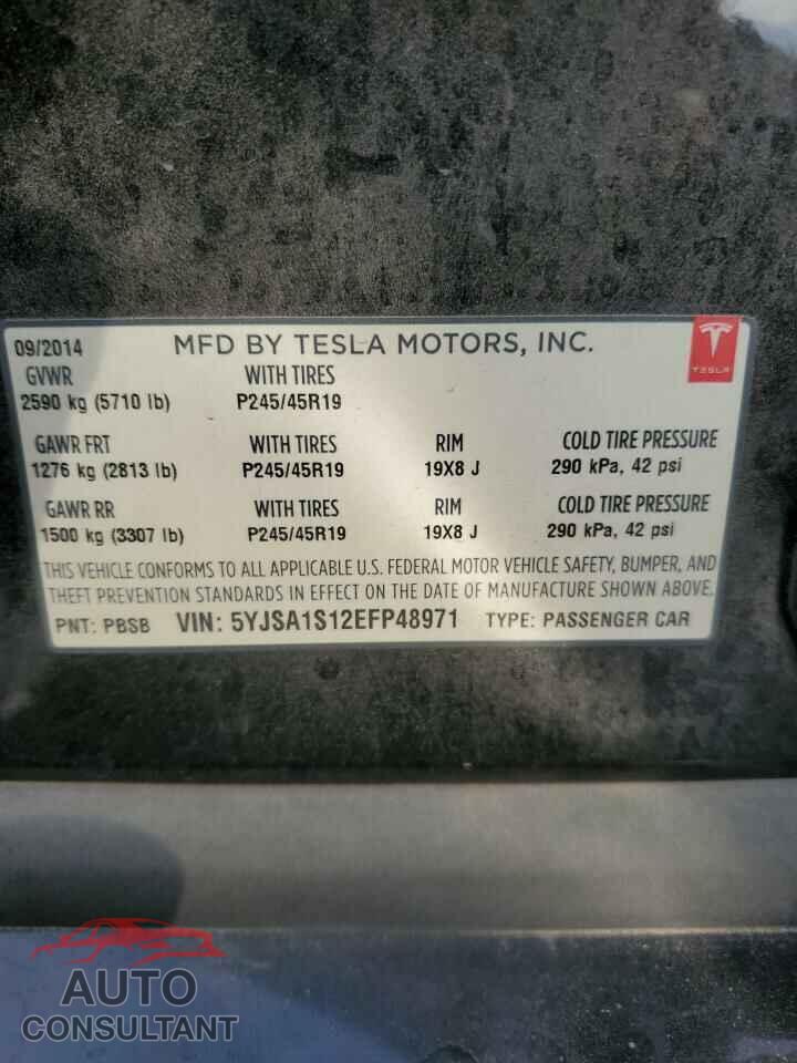 TESLA MODEL S 2014 - 5YJSA1S12EFP48971
