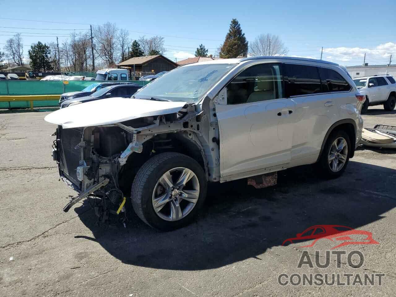 TOYOTA HIGHLANDER 2015 - 5TDDKRFH0FS074652
