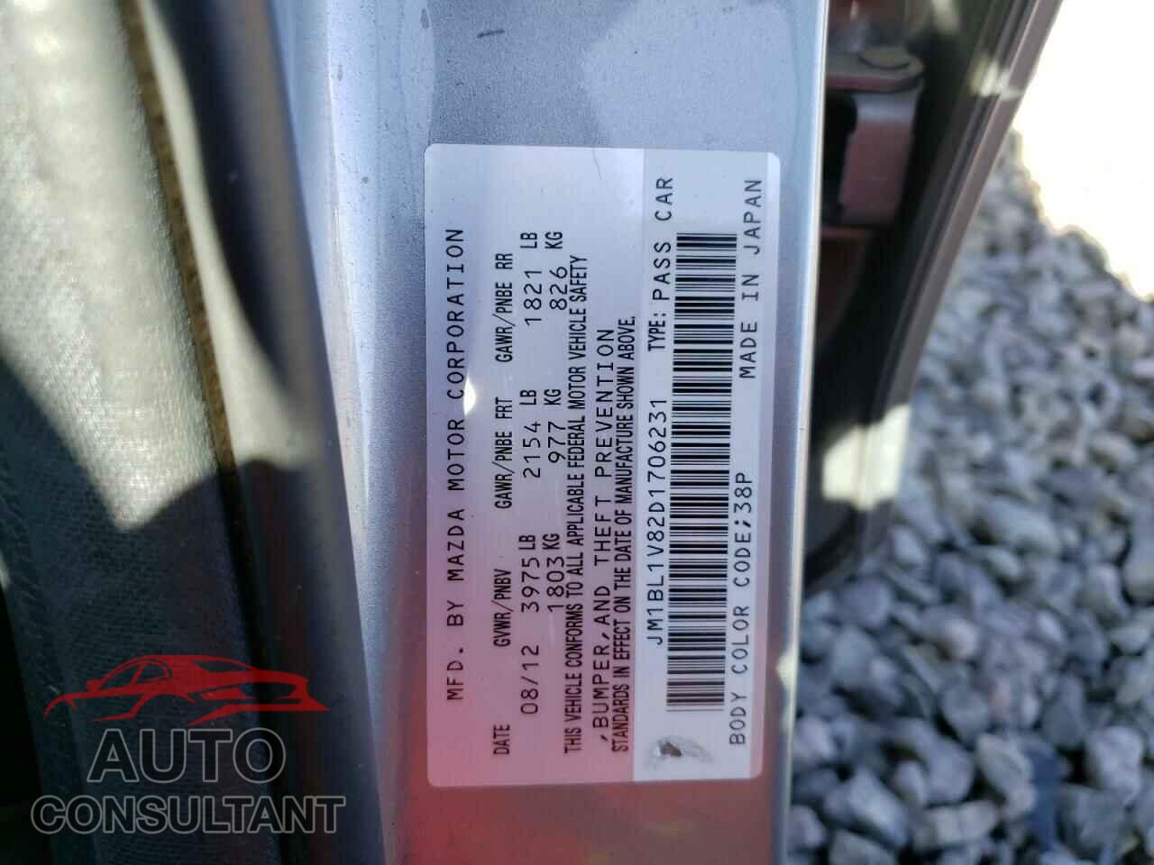 MAZDA 3 2013 - JM1BL1V82D1706231