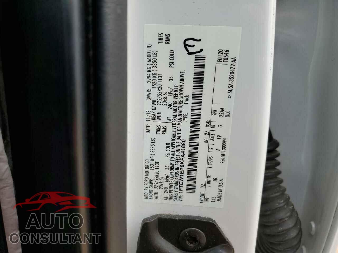 FORD F-150 2019 - 1FTEW1EP6KFA41880