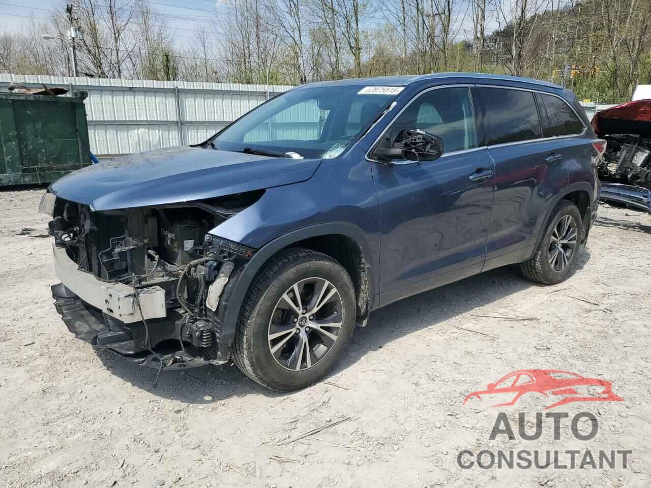 TOYOTA HIGHLANDER 2016 - 5TDJKRFH0GS291347
