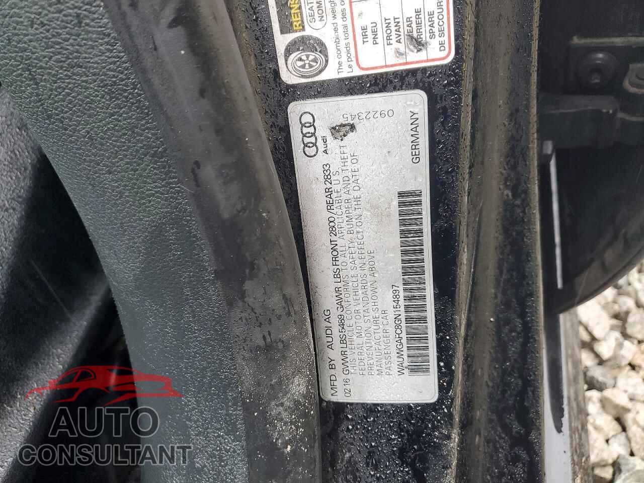 AUDI A7 2016 - WAUWGAFC8GN154897