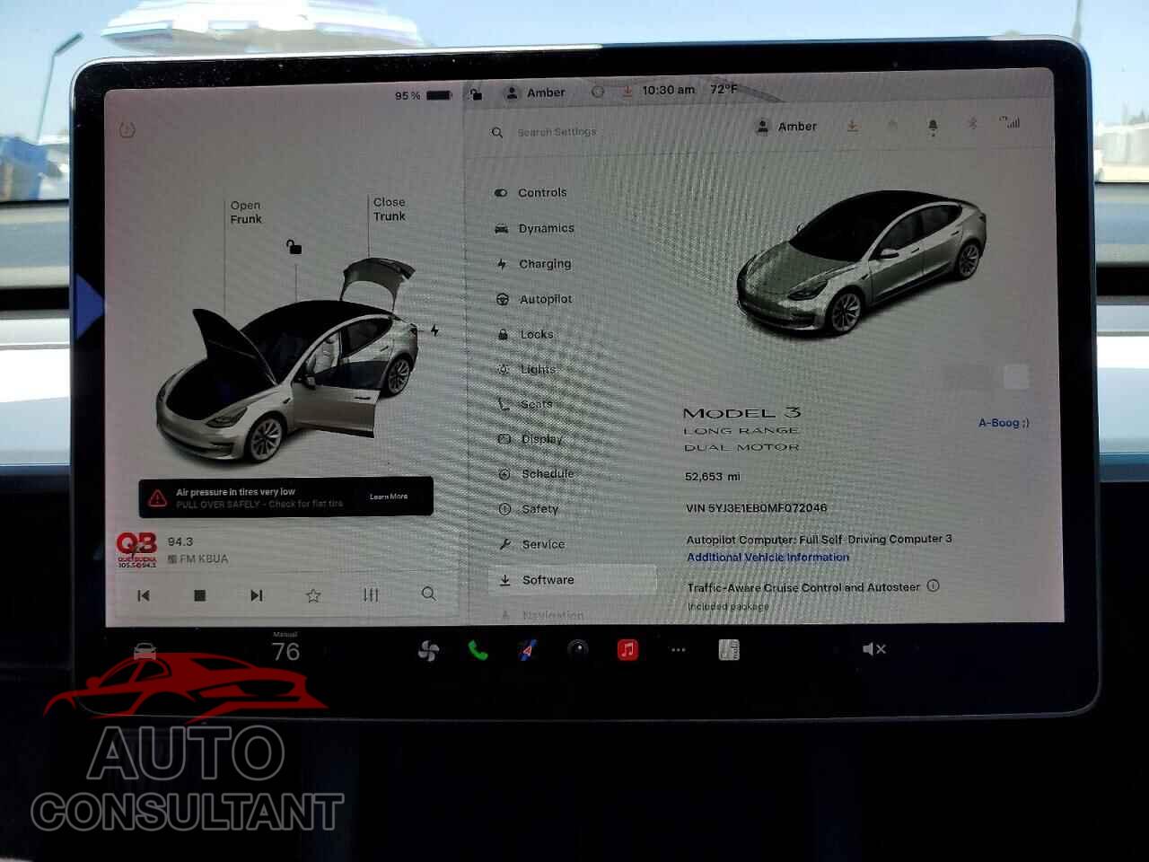 TESLA MODEL 3 2021 - 5YJ3E1EB0MF072046